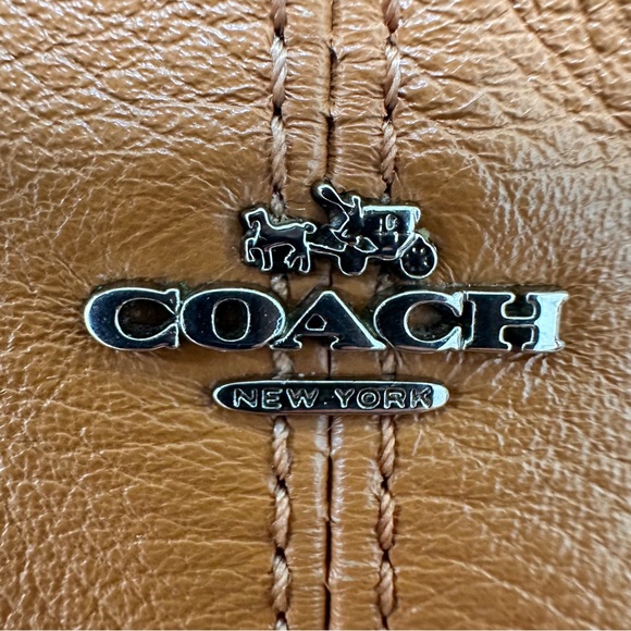 Coach Madison Mini Satchel in Smooth Camel Brown Leather - Picture 10 of 12